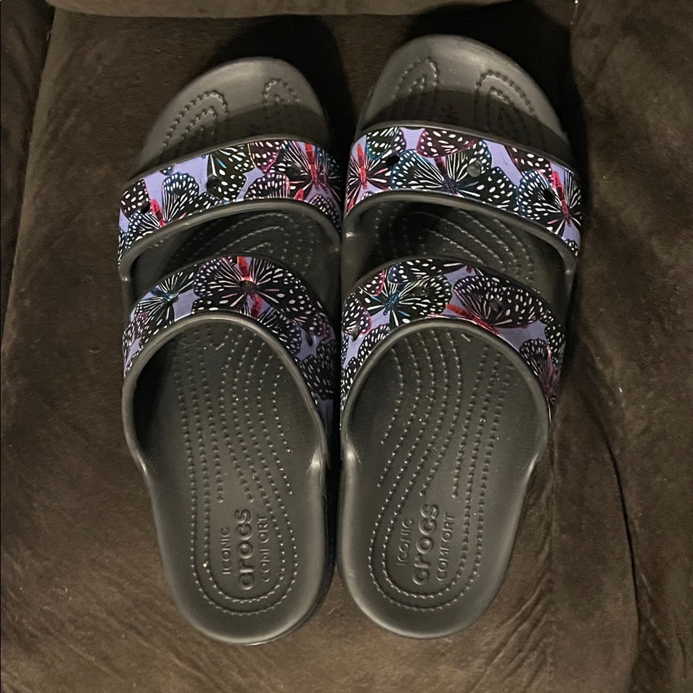 Butterfly croc slides